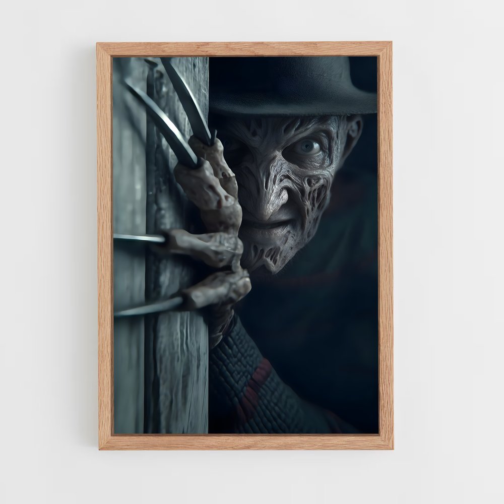 ap-freddy krueger-3 cadre Bois clair