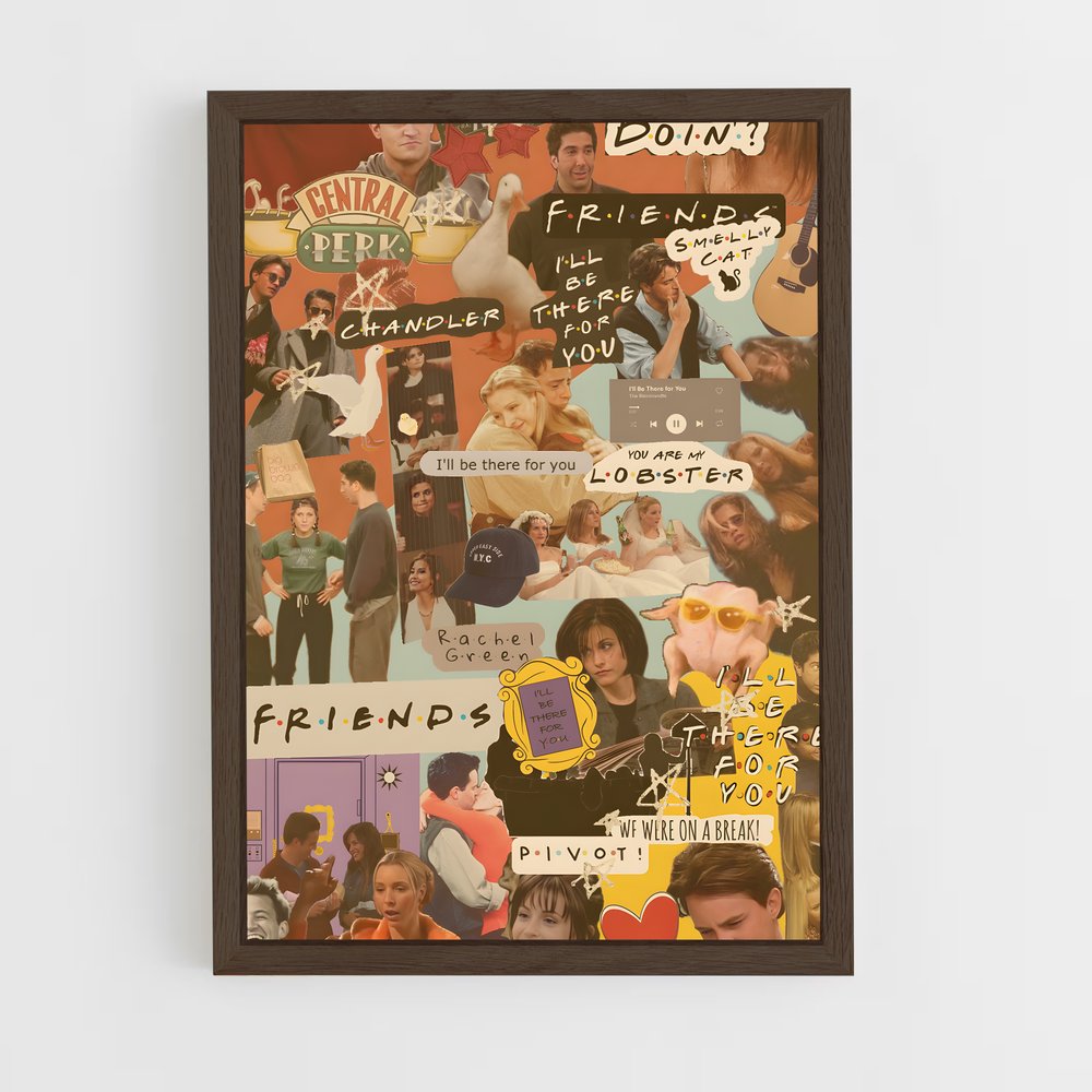 ap-friends-8 cadre Bois foncé