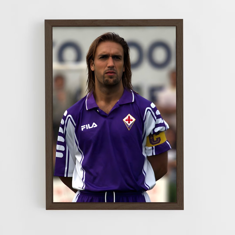 ap-gabriel batistuta-3 cadre Bois foncé