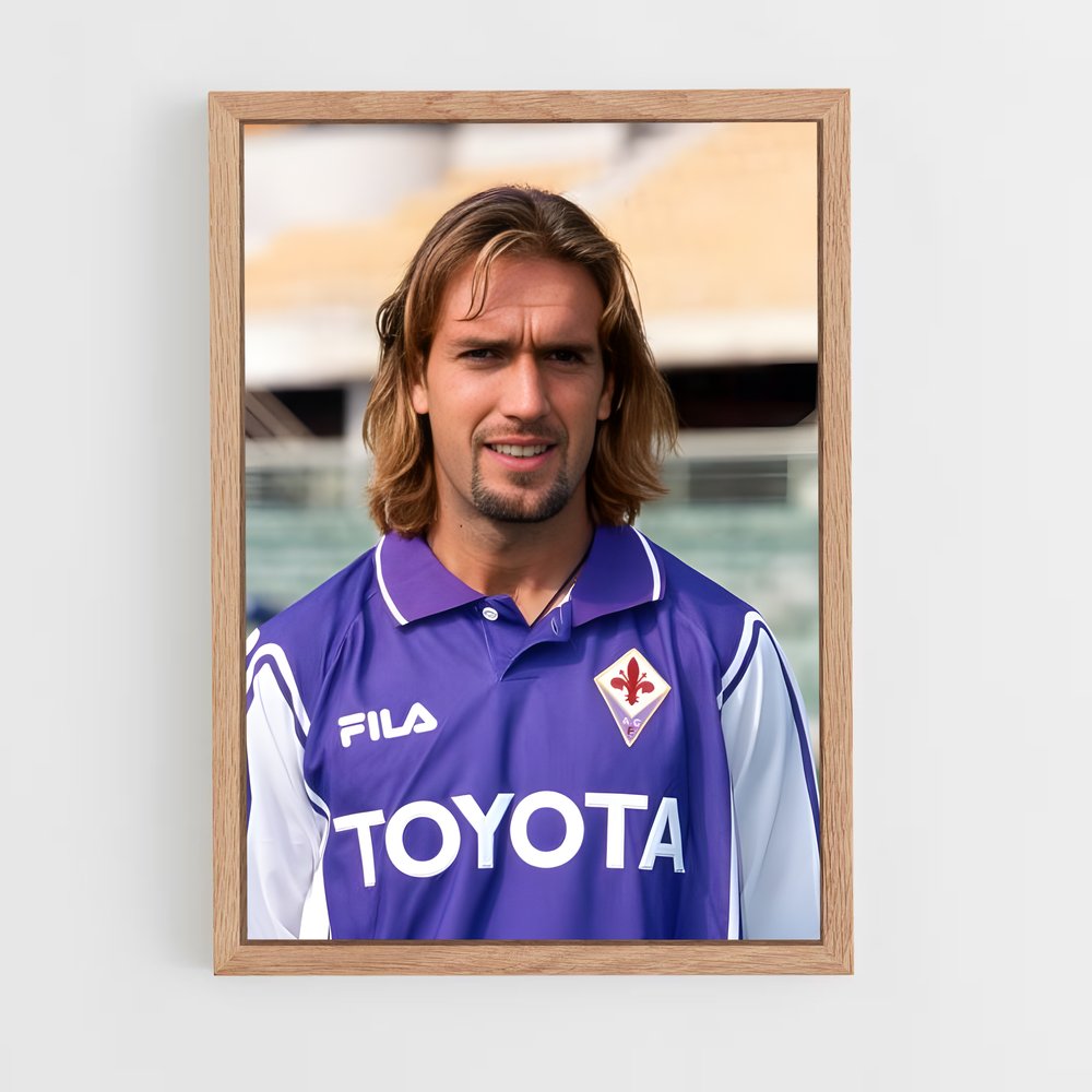 ap-gabriel batistuta-4 cadre Bois clair
