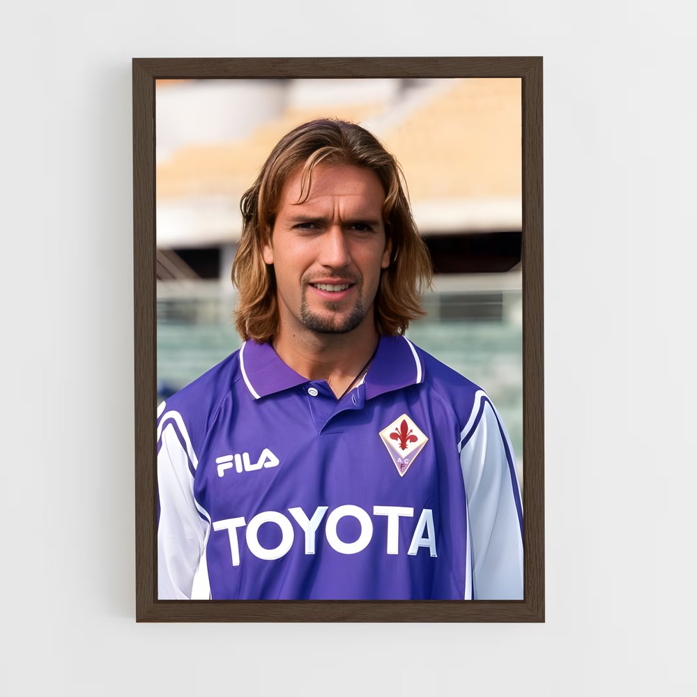 ap-gabriel batistuta-4 cadre Bois foncé