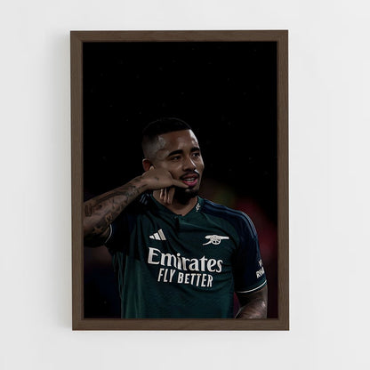 ap-gabriel jesus-7 cadre Bois foncé