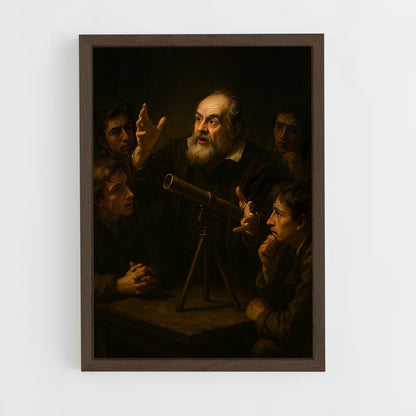ap-galileo galilei-6 cadre Bois foncé