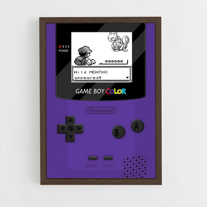 ap-gameboy color-4 cadre Bois foncé