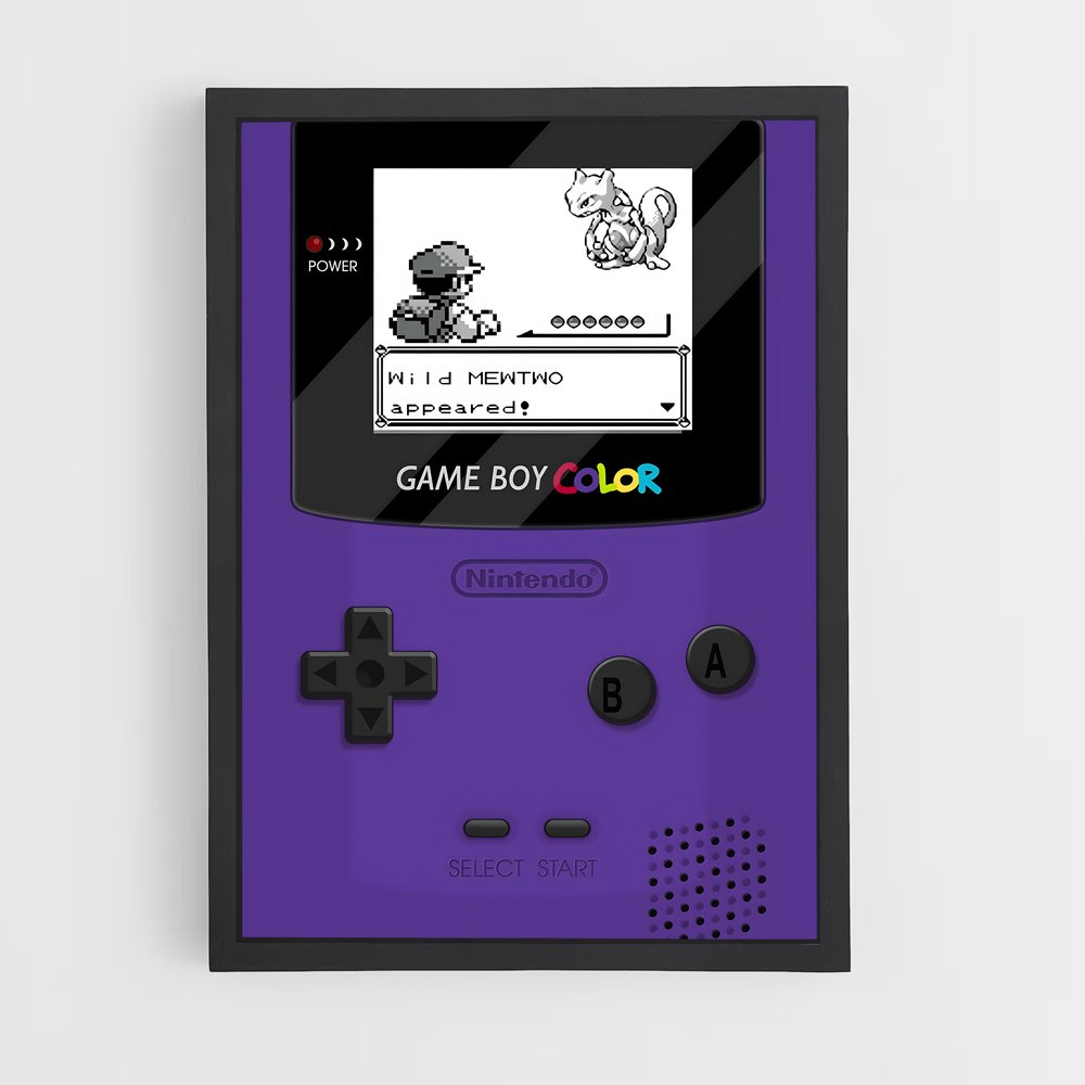 ap-gameboy color-4 cadre Noir