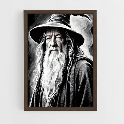 ap-gandalf hobbit-5 cadre Bois foncé