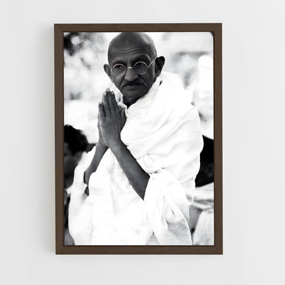 ap-gandhi-5 cadre Bois foncé