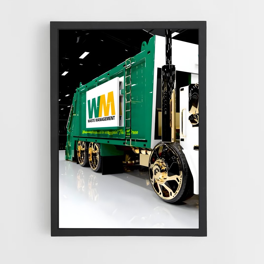 ap-garbage truck-2 cadre Noir