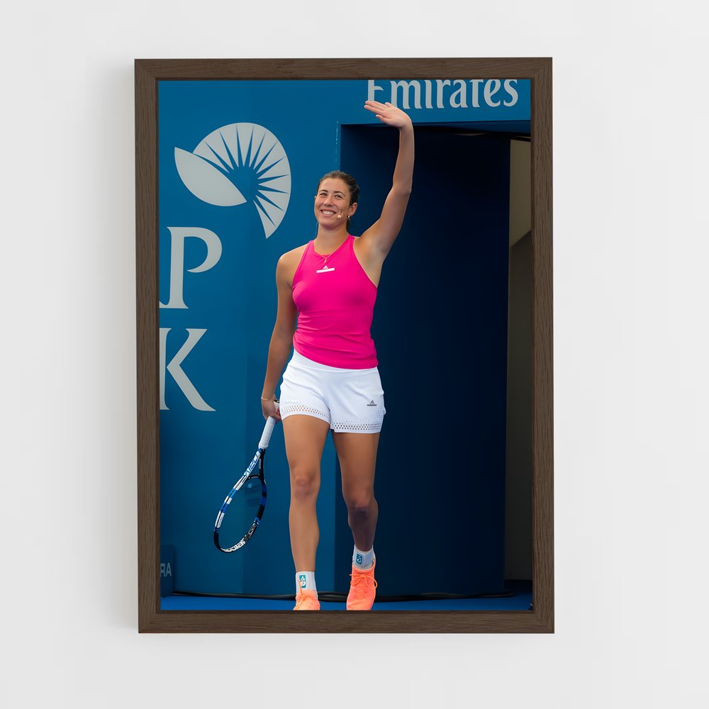 ap-garbine muguruza-1 cadre Bois foncé