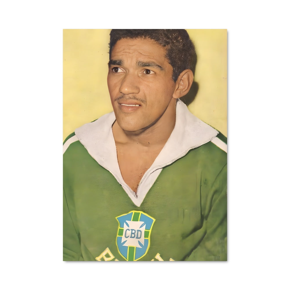 Poster Garrincha en Vert