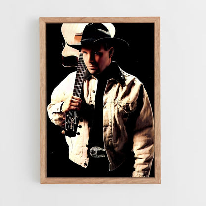 ap-garth brooks-9 cadre Bois clair
