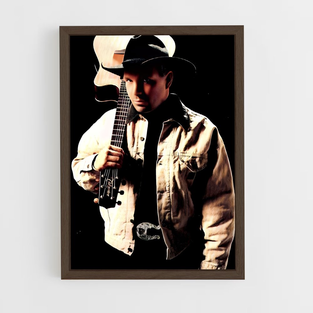 ap-garth brooks-9 cadre Bois foncé