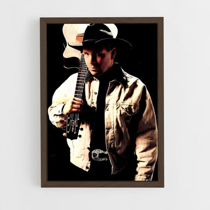 ap-garth brooks-9 cadre Bois foncé