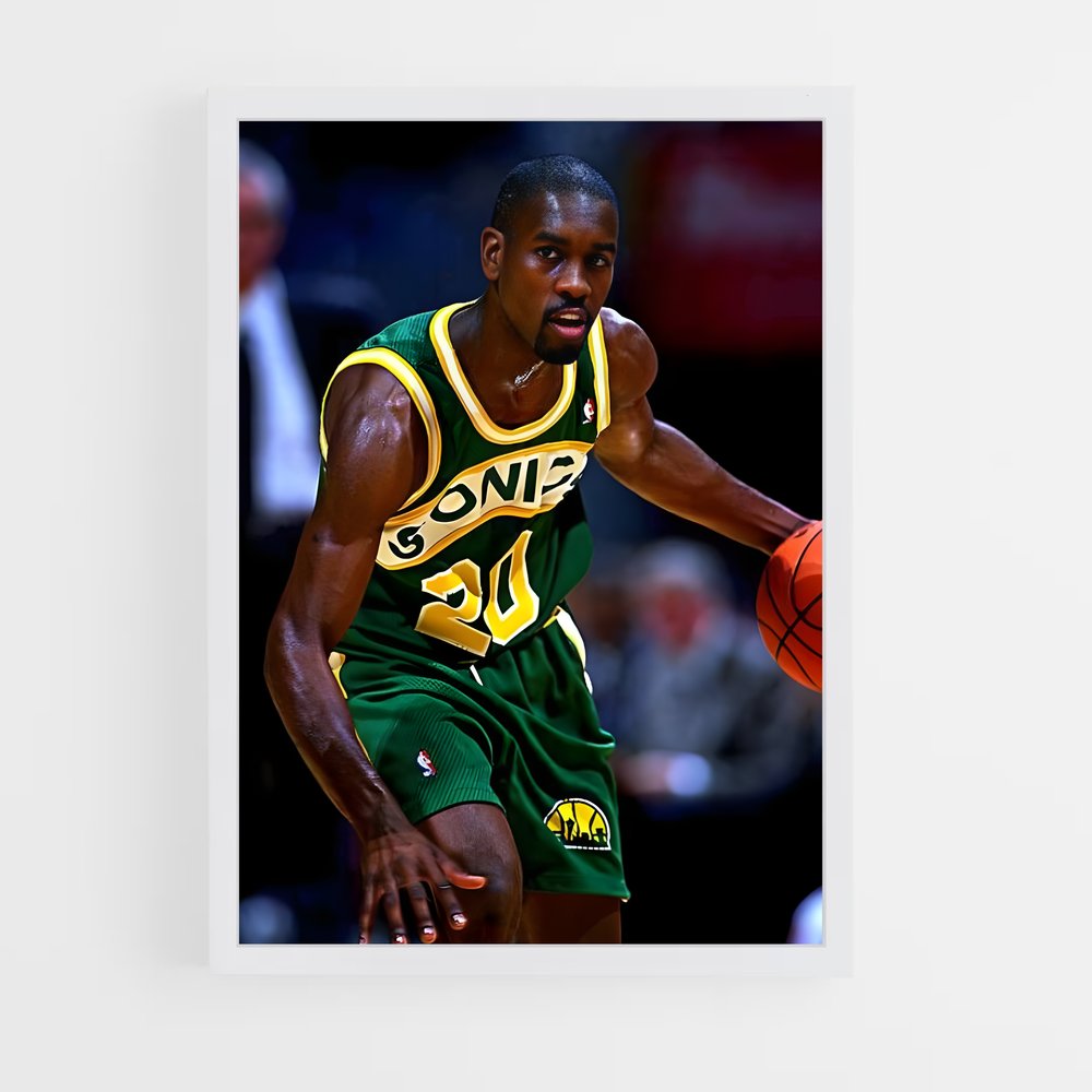 ap-gary payton-6 cadre Blanc