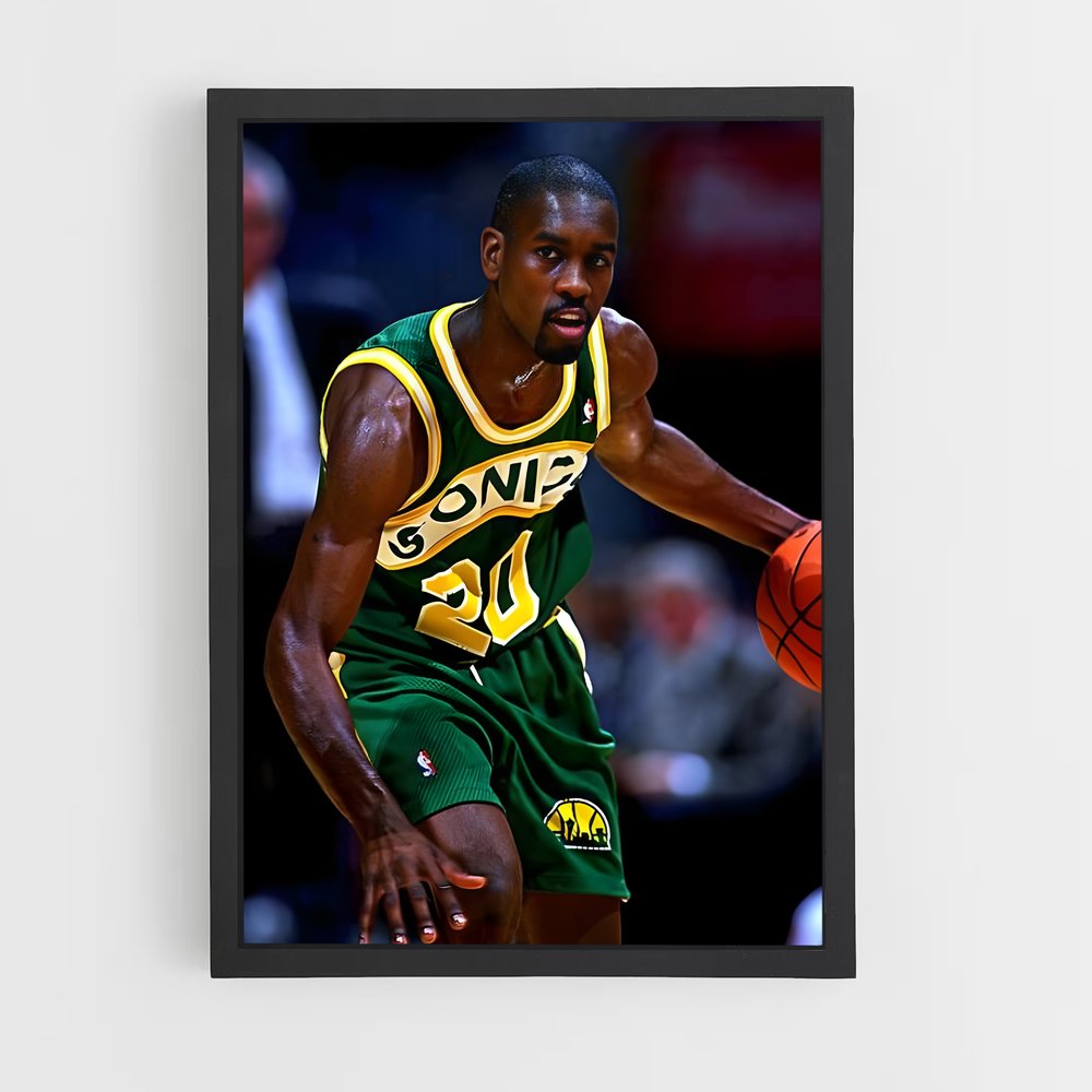 ap-gary payton-6 cadre Noir