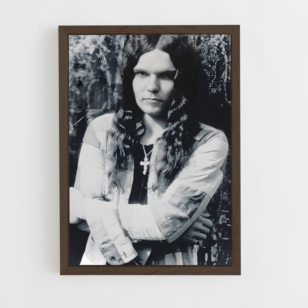 ap-gary rossington-1 cadre Bois foncé