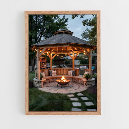 ap-gazebo-4 cadre Bois clair