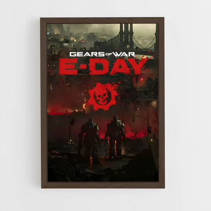 ap-gears of war-6 cadre Bois foncé