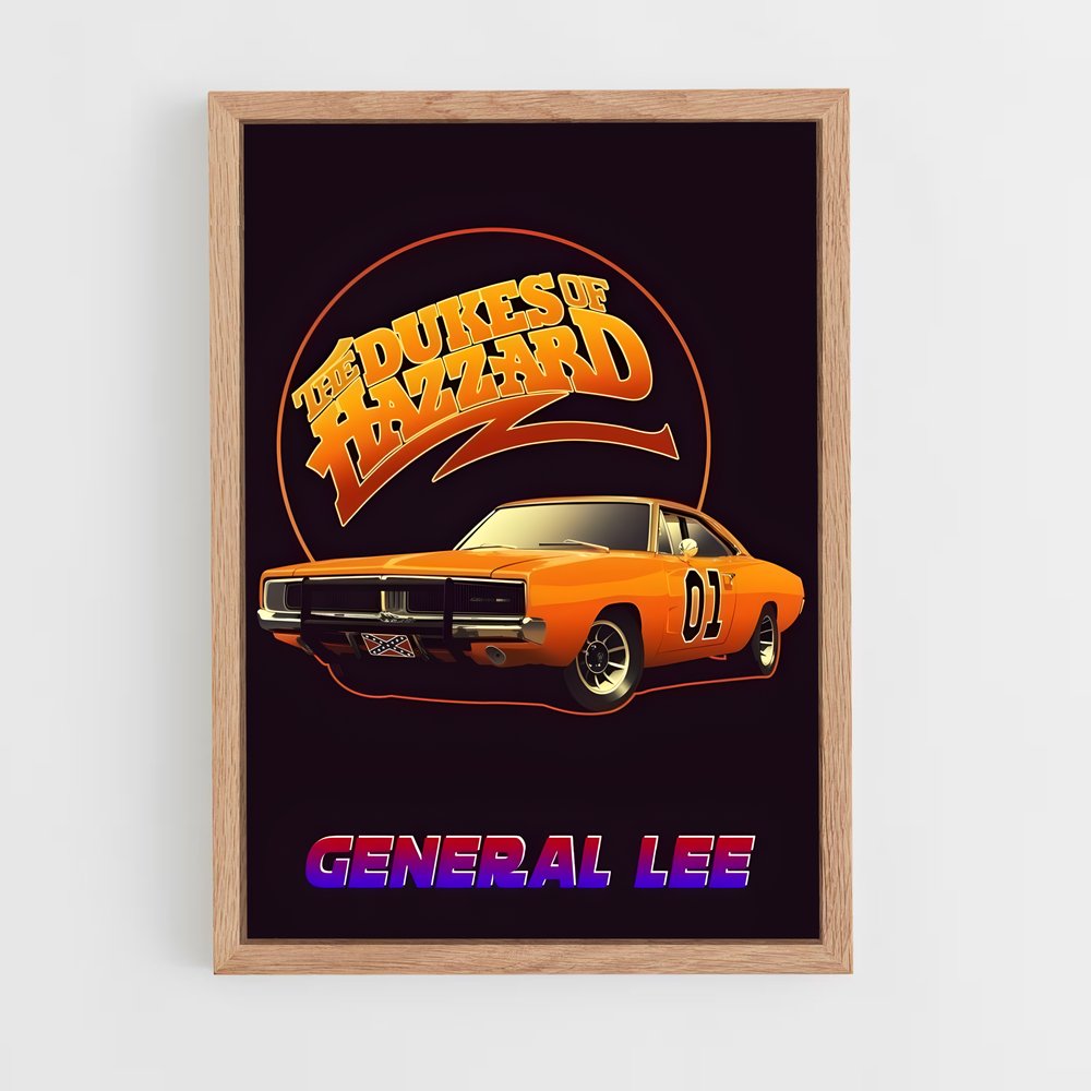 ap-general lee dukes of hazzard-1 cadre Bois clair