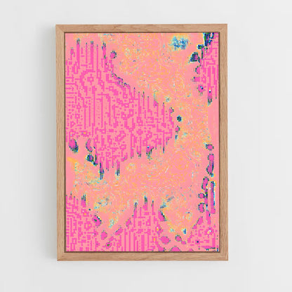 ap-generative art-1 cadre Bois clair