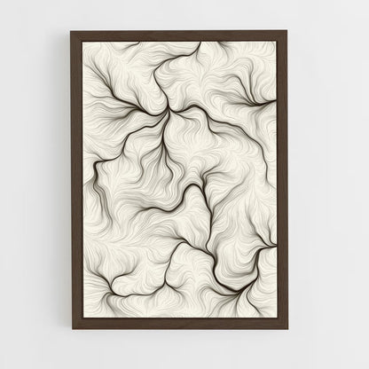 ap-generative art-5 cadre Bois foncé