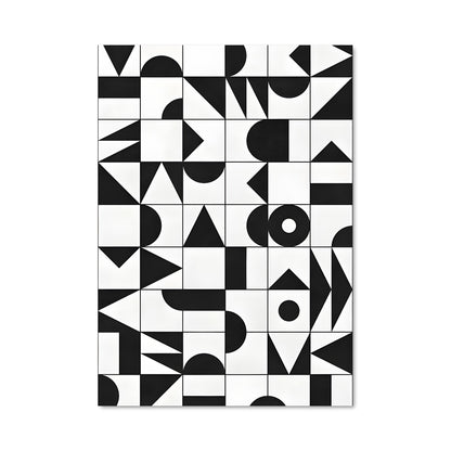 Poster Monochrome Mosaïque