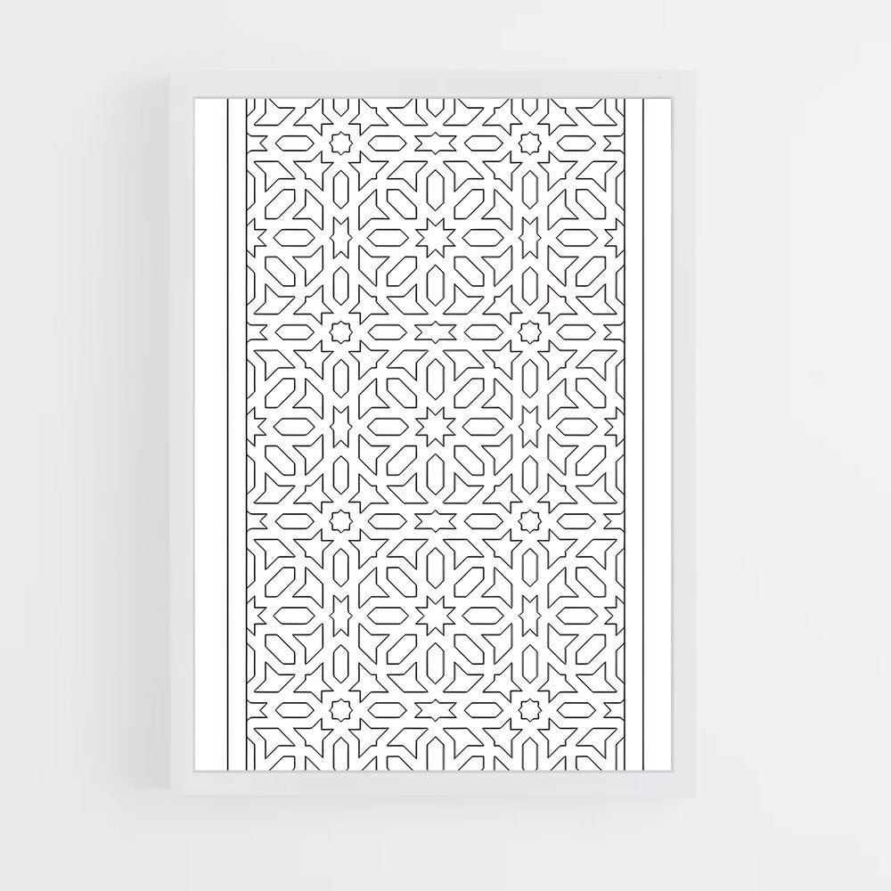 ap-geometric patterns-1 cadre Blanc