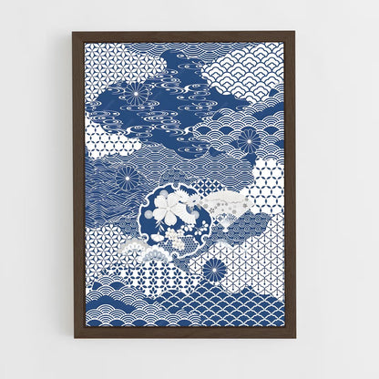ap-geometric patterns-15 cadre Bois foncé