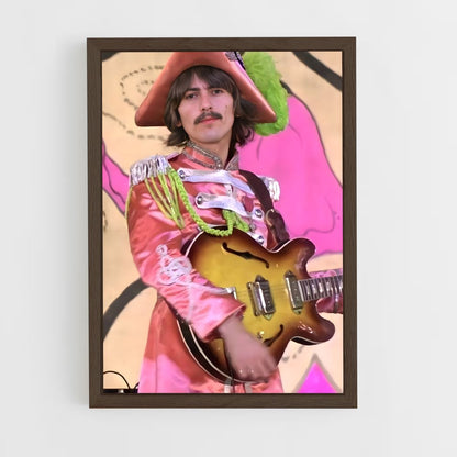ap-george harrison-2 cadre Bois foncé