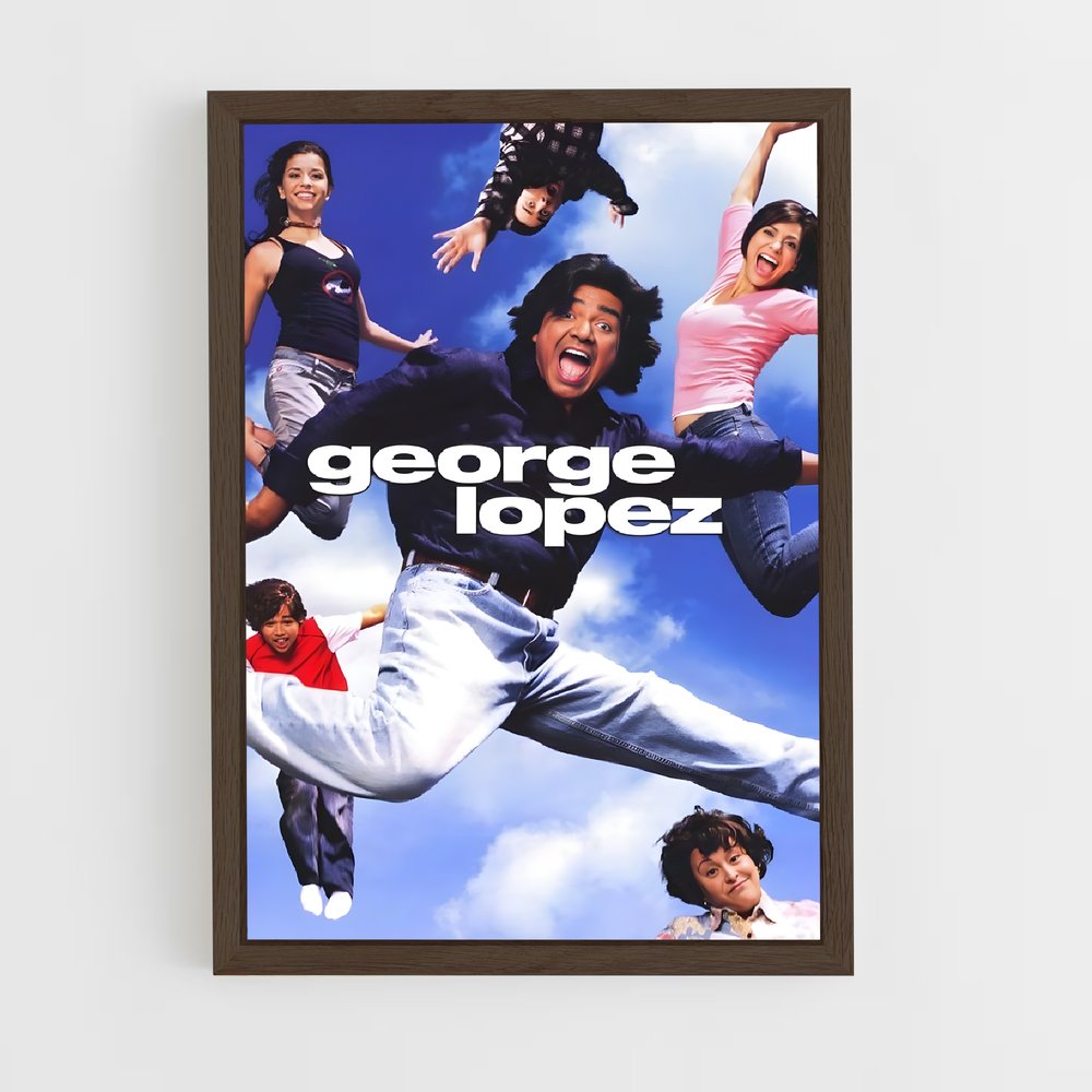 ap-george lopez-1 cadre Bois foncé