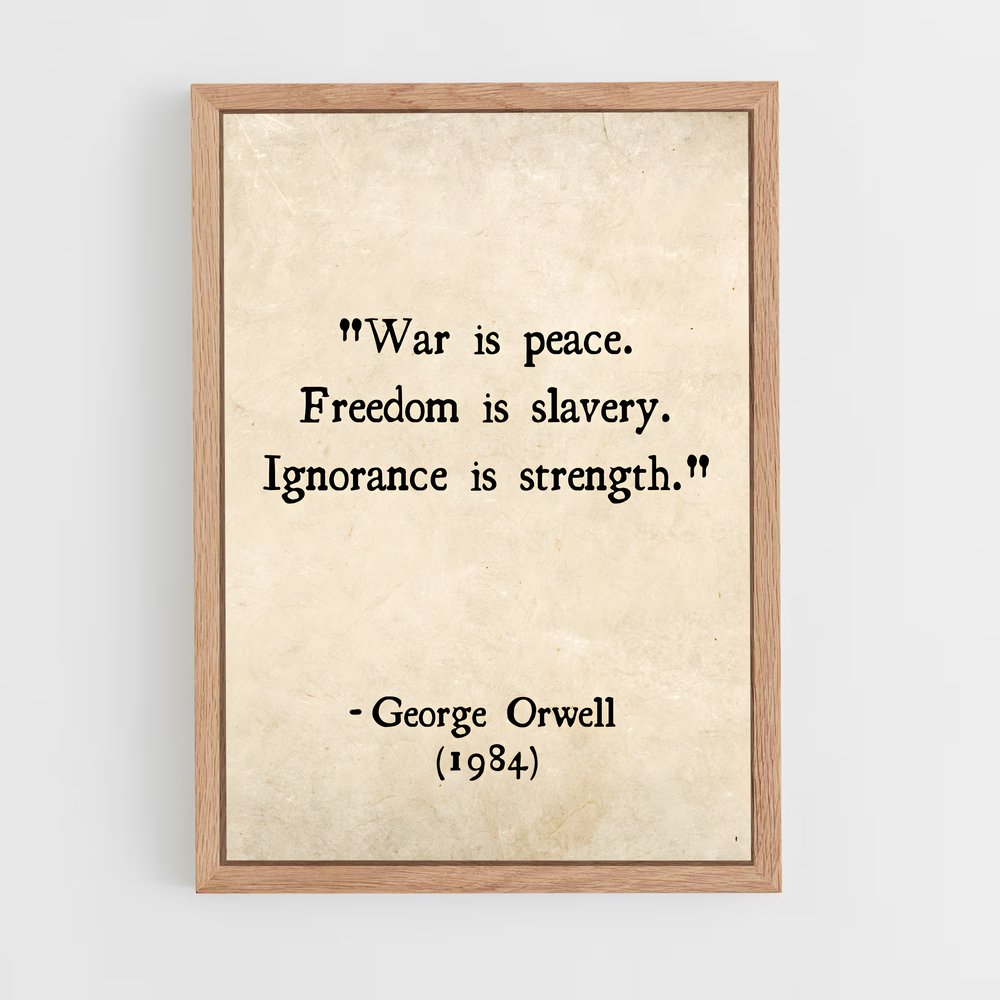 ap-george orwell-2 cadre Bois clair