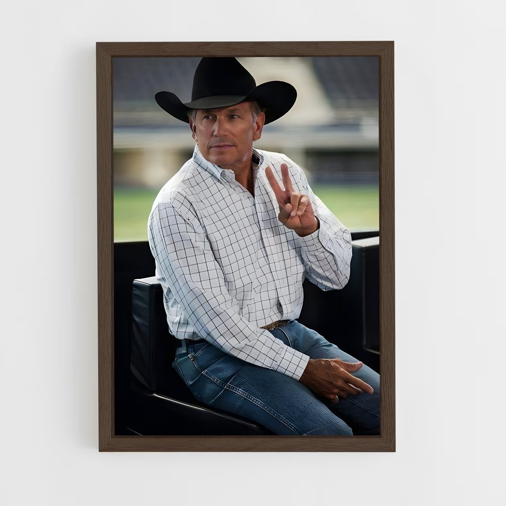 ap-george strait-4 cadre Bois foncé
