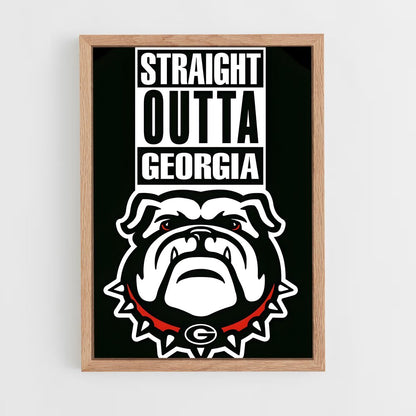 ap-georgia bulldogs-3 cadre Bois clair