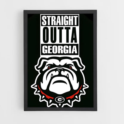 ap-georgia bulldogs-3 cadre Noir