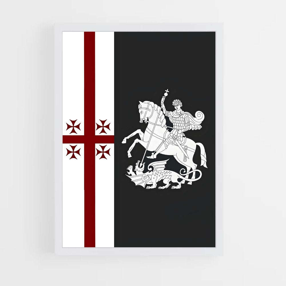 ap-georgia flag-2 cadre Blanc