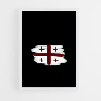 ap-georgia flag-4 cadre Blanc