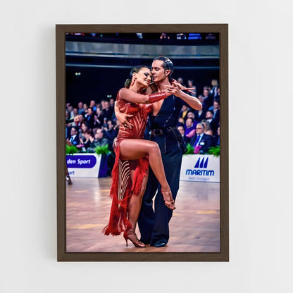 ap-german open dancesport-3 cadre Bois foncé