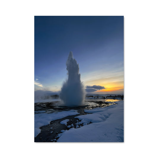 Poster Éruption Glacée