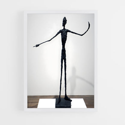 ap-giacometti pointing man-2 cadre Blanc