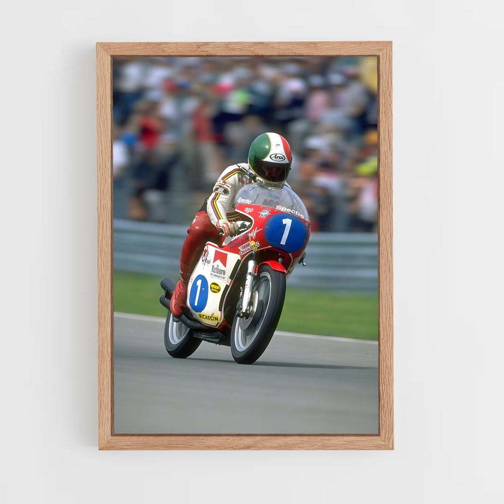 ap-giacomo agostini-2 cadre Bois clair