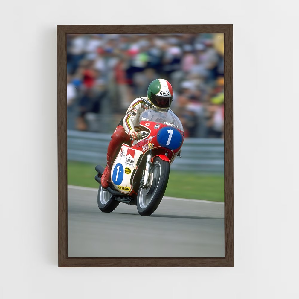 ap-giacomo agostini-2 cadre Bois foncé