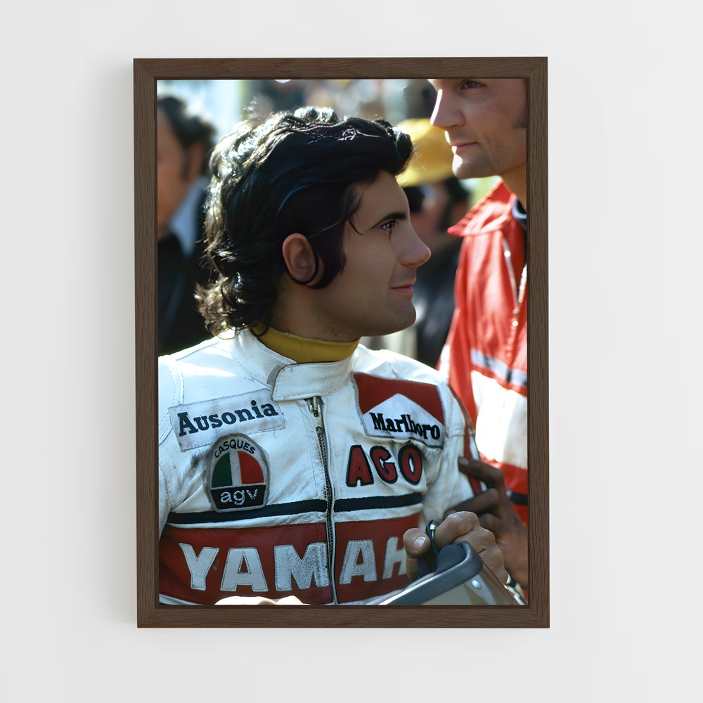 ap-giacomo agostini-3 cadre Bois foncé
