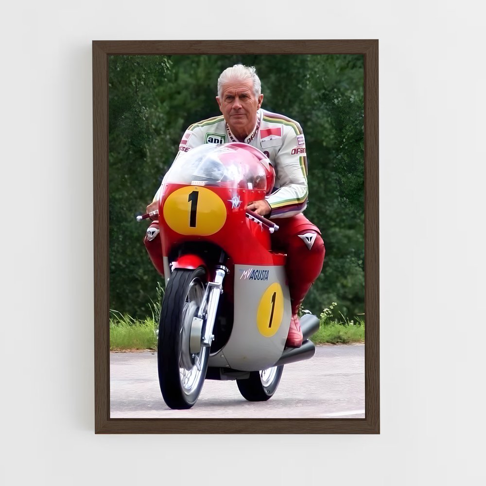 ap-giacomo agostini-4 cadre Bois foncé