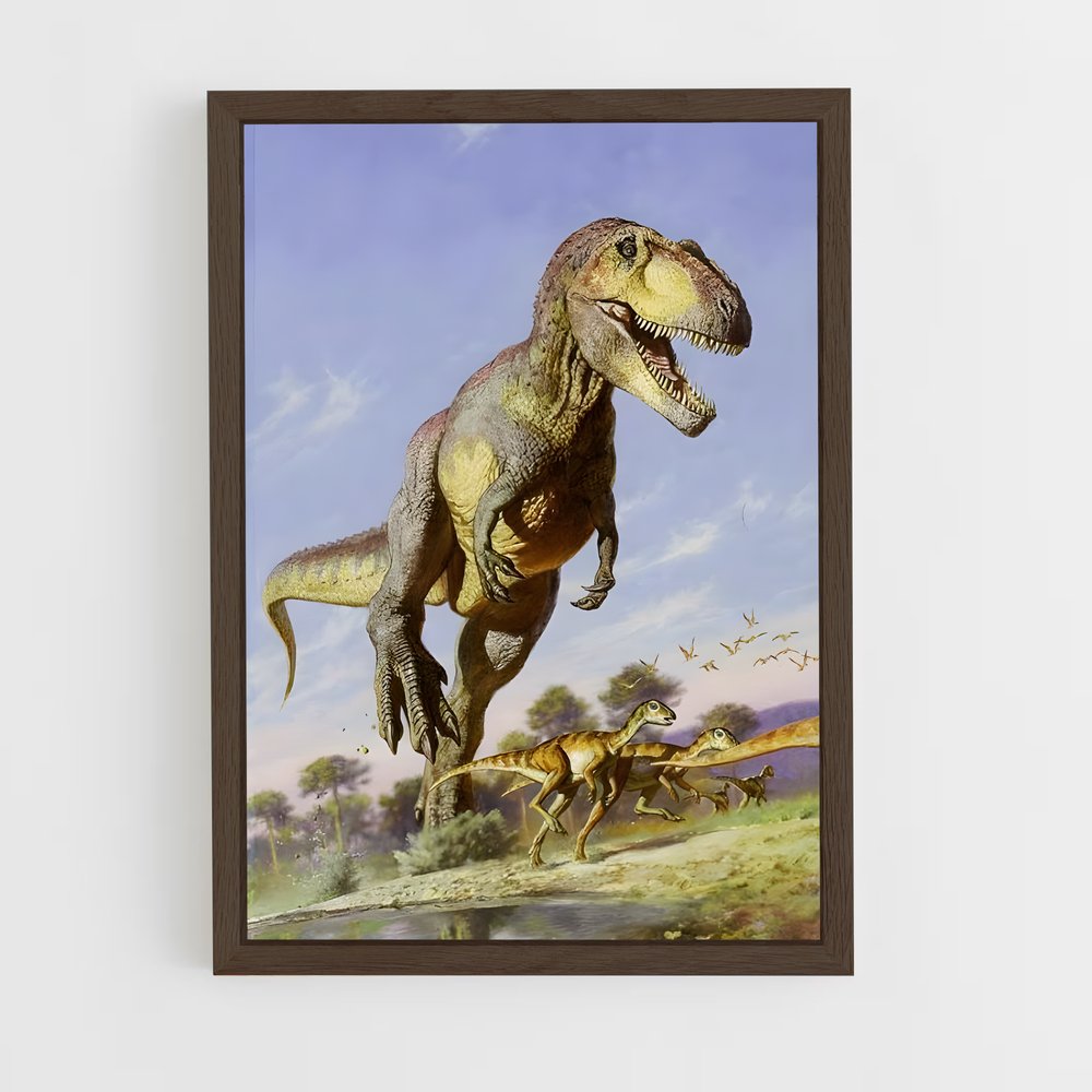 ap-giganotosaurus-1 cadre Bois foncé