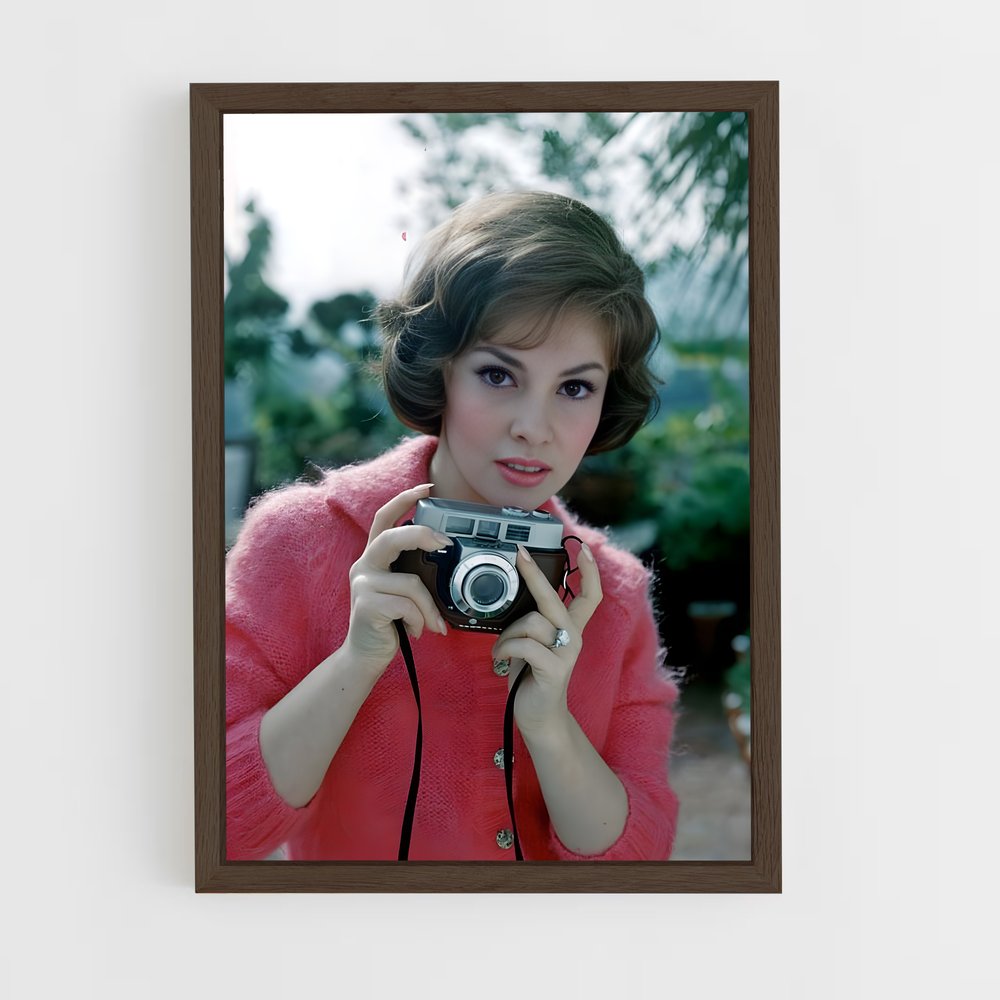 ap-gina lollobrigida-1 cadre Bois foncé
