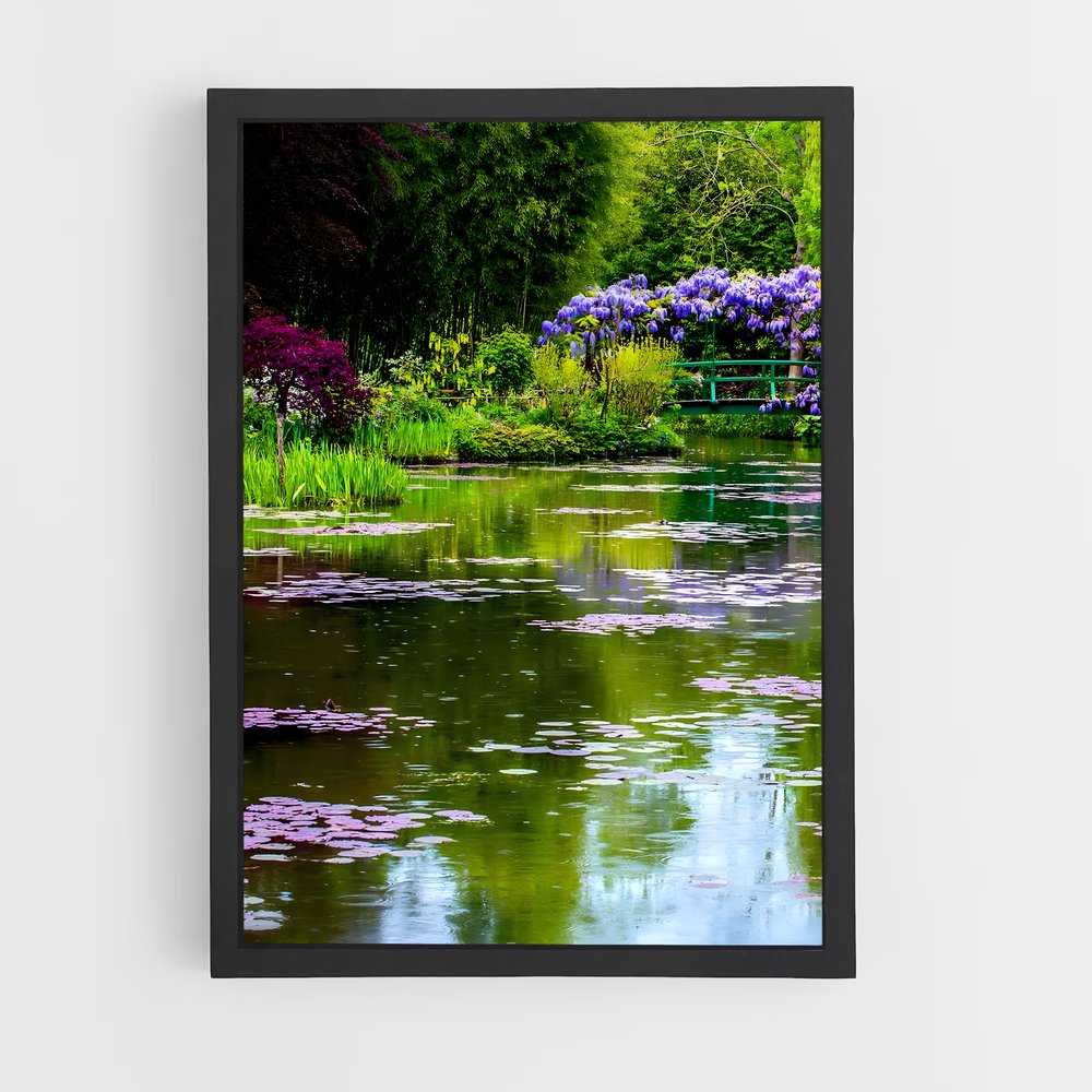 ap-giverny gardens-2 cadre Noir