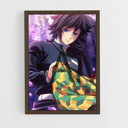 ap-giyu tomioka-4 cadre Bois foncé