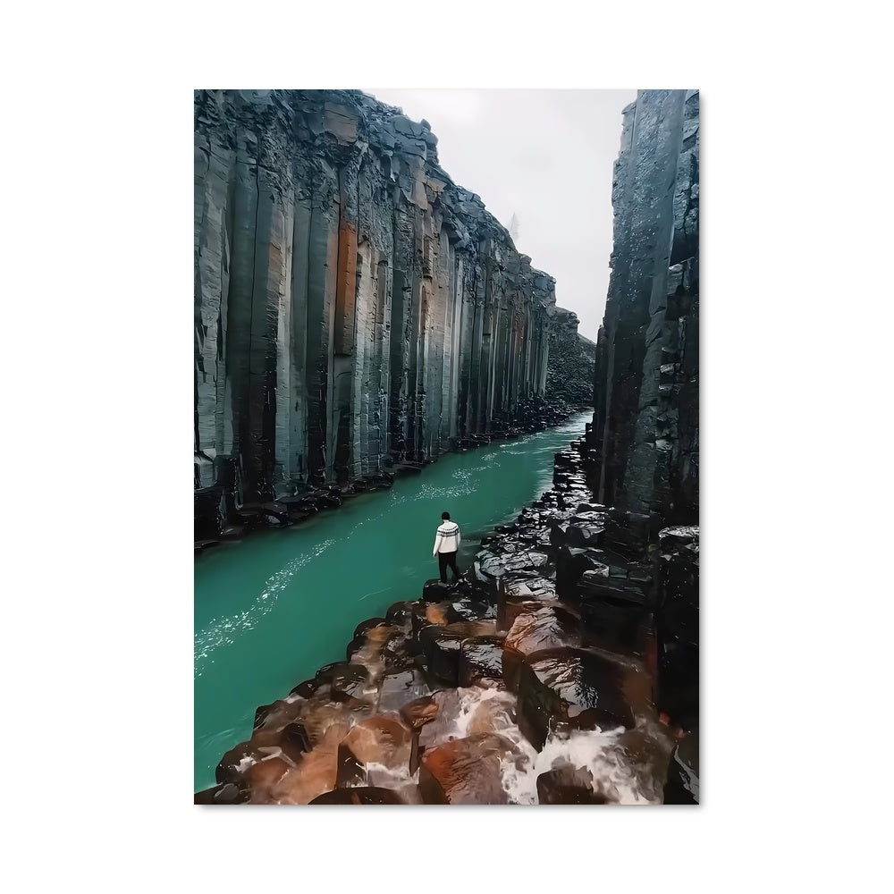 Poster Rivière Gelée