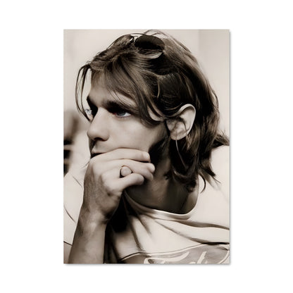 Poster Long Hair, White Shirt