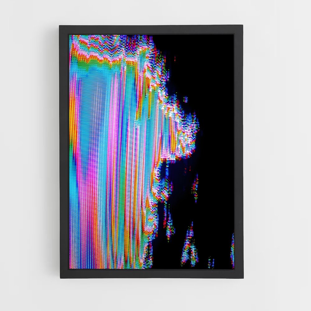 ap-glitch art-1 cadre Noir